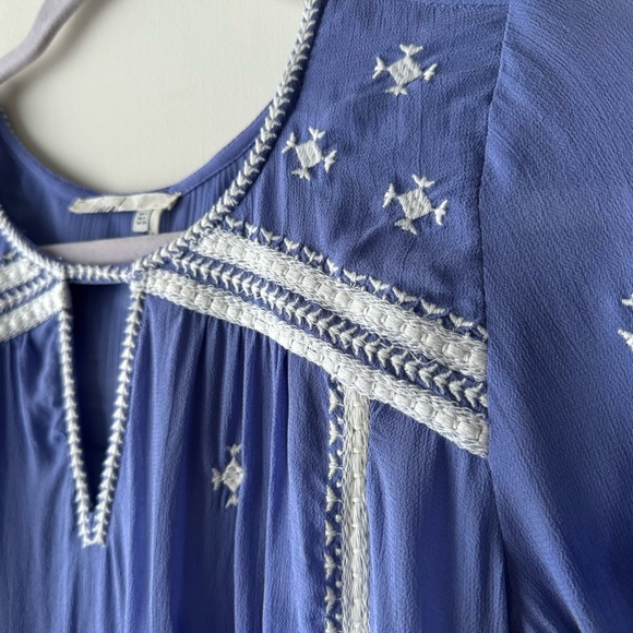 Floreat | Blue Purple Embroidered Adena Peasant Blouse - Picture 4 of 13